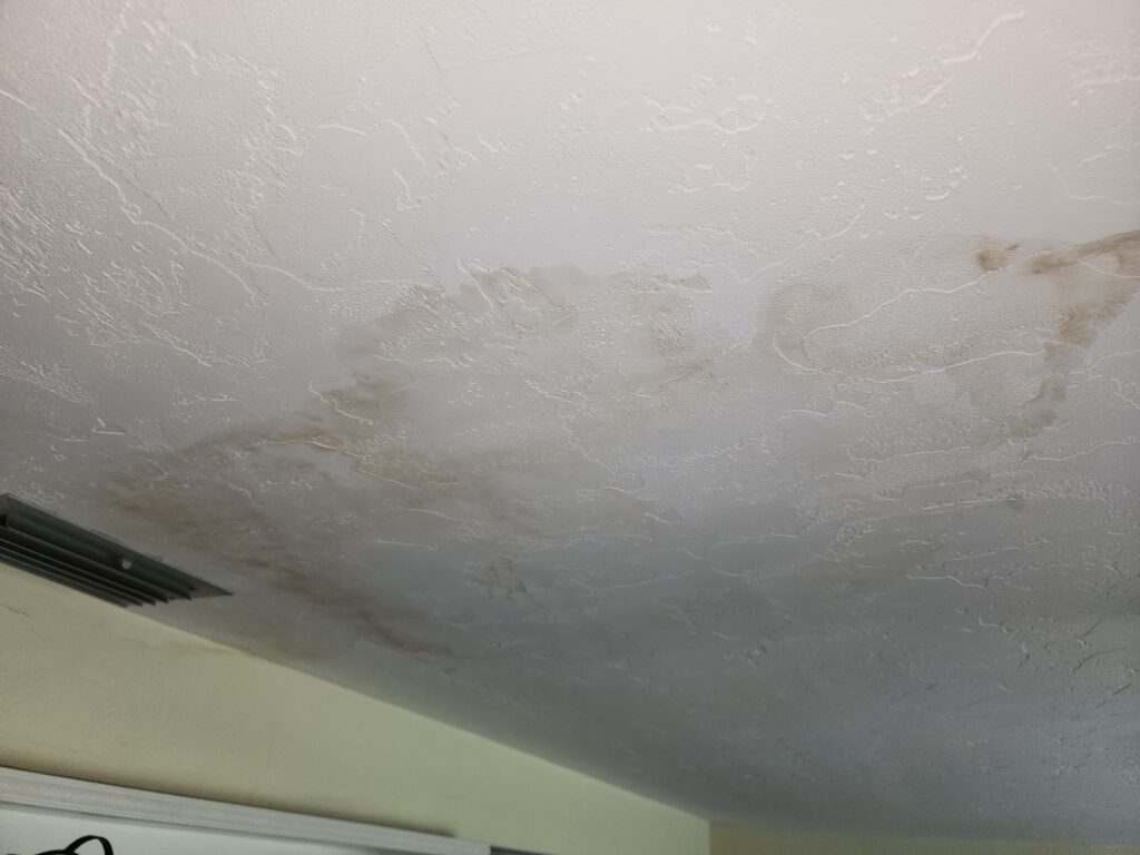 Water damage ceiling