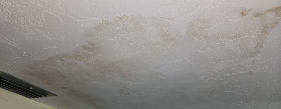 Water damage ceiling