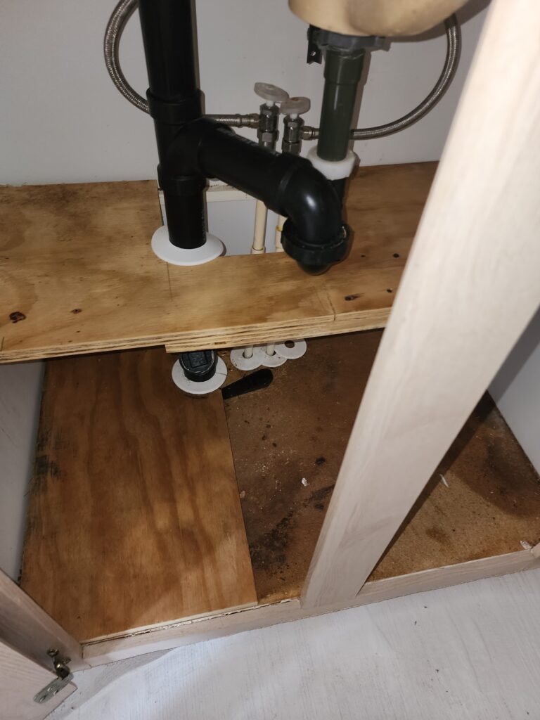 Water damage restoration project in Sarasota, Florida, featuring structural drying, mold remediation, HVAC air handler cleaning, air duct cleaning, and environmental cleaning.